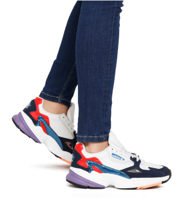 Adidas falcon cheap ftwr white blue